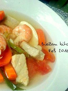 Foto resep Sup tofu dan seafood ala mamih