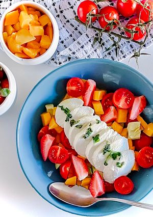 Foto de Salada caprese com twist