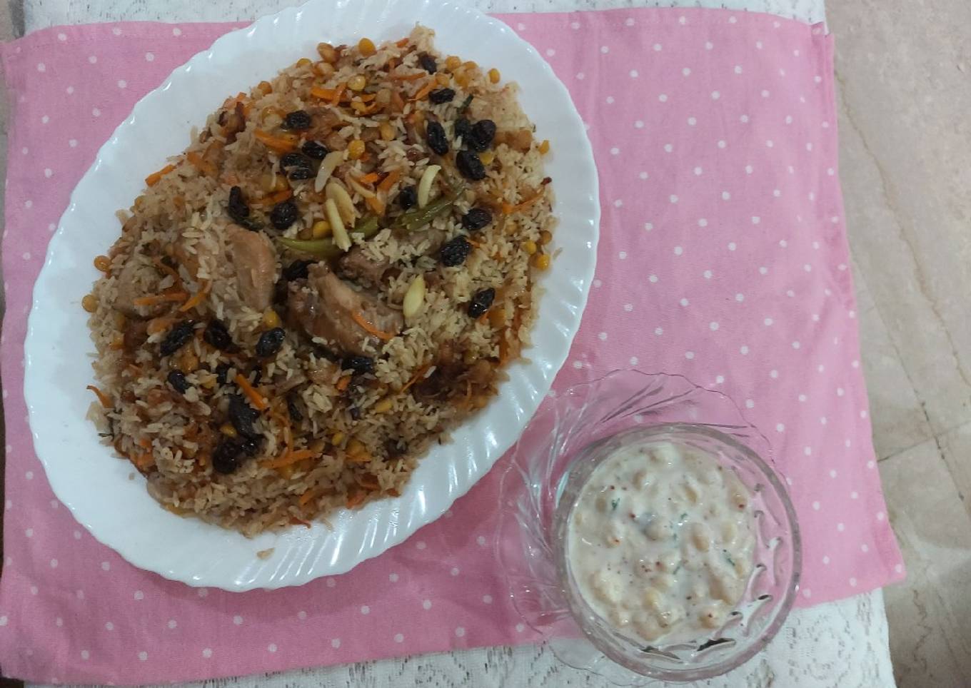 Chicken Afghani pulao