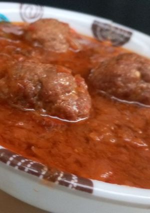 A picture of Meat ball sauce.