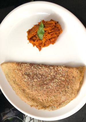 A picture of Cowpea dosa.