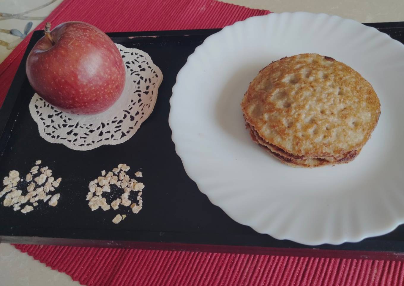 Recipe of Ultimate Oats and Apple pancake