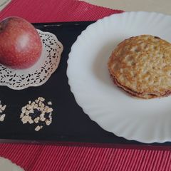 Oats and Apple pancake A picture of Oats and Apple pancake.