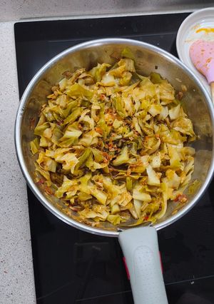 Una foto de Repollo Salteado con Guanciale