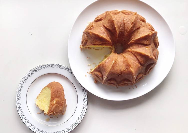 Bolu Tape Butter Bundt Cake Tanpa Emulsifier Tanpa SKM