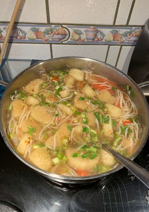 Hình của món Lẩu canh chua nhà làm.