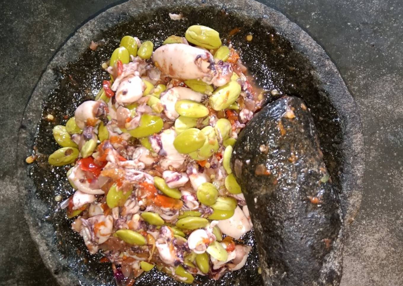 Cumi Petai Uleg Pedas