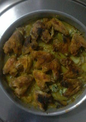 صورة لوصفة صينية بطاطا مع جوانح