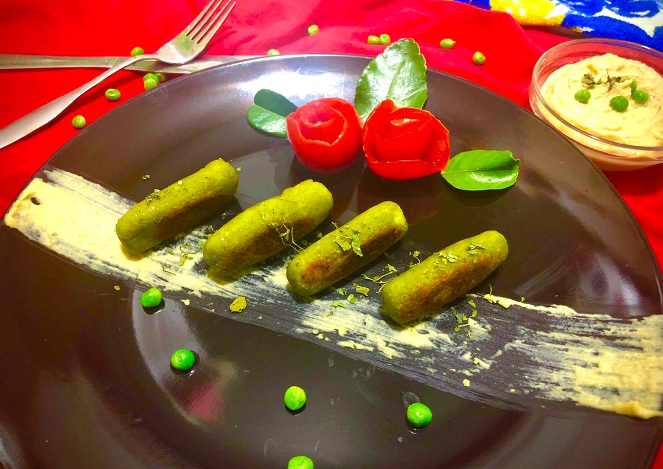 #HCC #Post_6 #Rainbow_Week_6 #Dish_Name_Green_Peas_Kabab