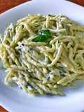 Trofie liguri con ricotta e basilico