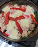 Pastel de verduras con aires de mar