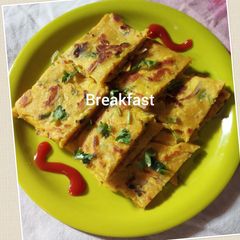 A picture of Besan ka cheela.