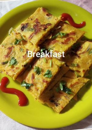 A picture of Besan ka cheela.