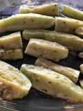 Calabacines al horno con queso parmesano