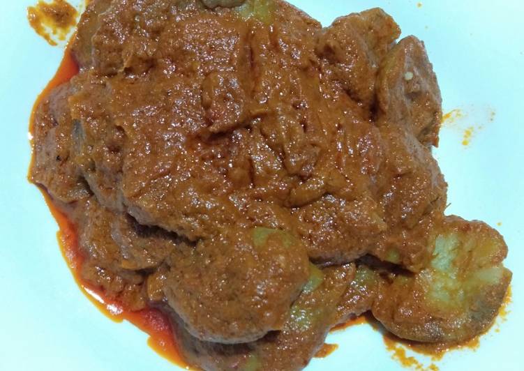 10. Rendang jengkol mantul