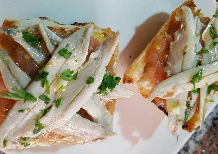 Tapa de boquerones Bego