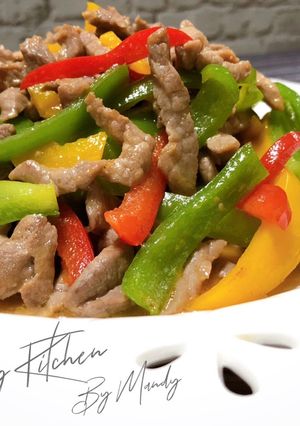 彩椒炒牛肉 的食譜成品照片