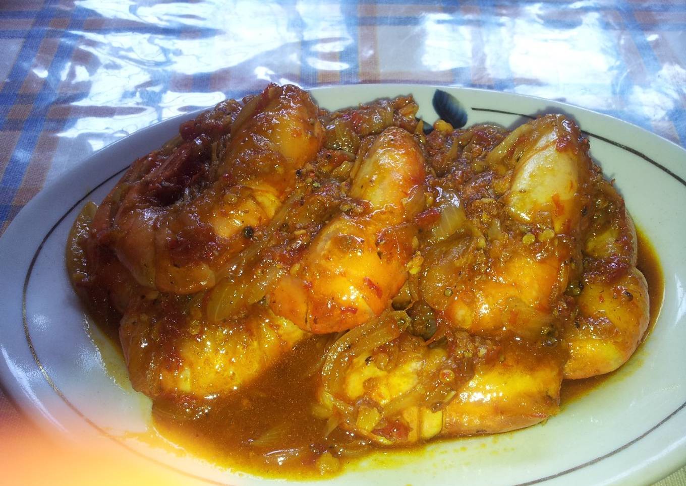 Udang galah asam manis barbeque