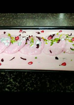 A picture of Rosey rasmalai.