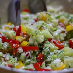 A picture of Vegetable salad #Vegetable contest.