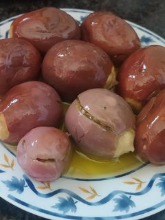 صورة لوصفة مكدوس الباذنجان اللذيذ😋😋🍆🌶️🫑🧄