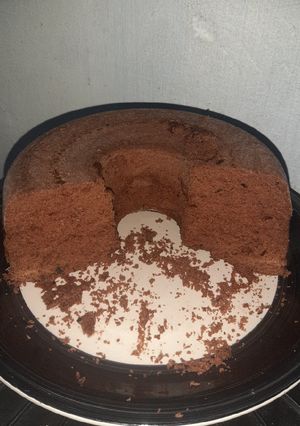 Una foto de Torta de chocolate en microondas.