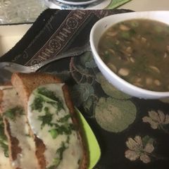 Mushroom soup fast and tasty A picture of Mushroom soup fast and tasty.