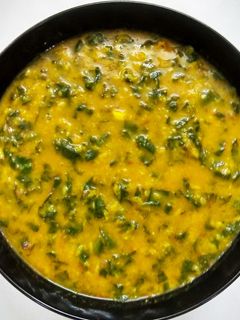 A picture of Moong Dal Palak.