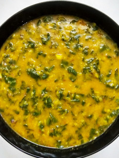 A picture of Moong Dal Palak.