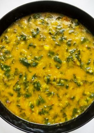 A picture of Moong Dal Palak.