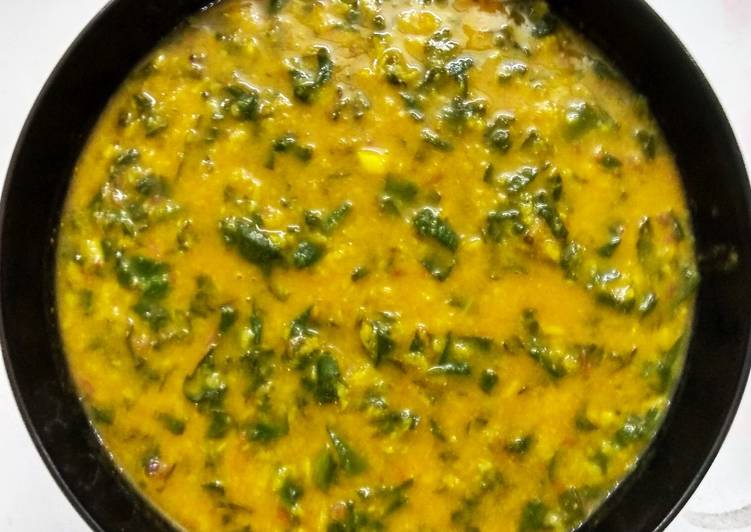 Easiest Way to Prepare Super Quick Homemade Moong Dal Palak