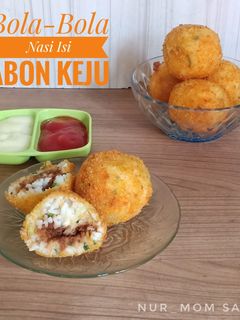 Foto resep 22. Bola- Bola Nasi Isi Abon Keju