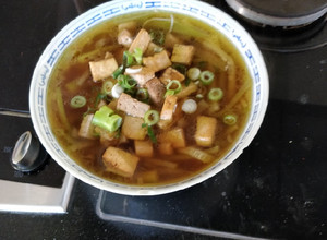 Hình của món Bún chay.