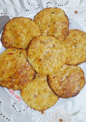 صورة لوصفة قرص عراقية بالجبنة والكزبرة الخضرا