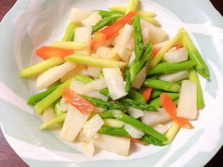 山藥炒蘆筍