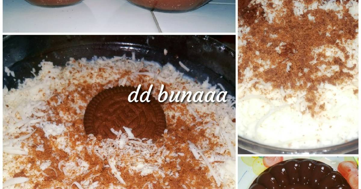 Resep Chocolate Pudding Nutrijel With Vla Topping Cheese Togo Biscuit