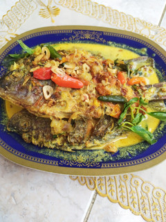 Foto resep Ikan nila kemangi kuah santan