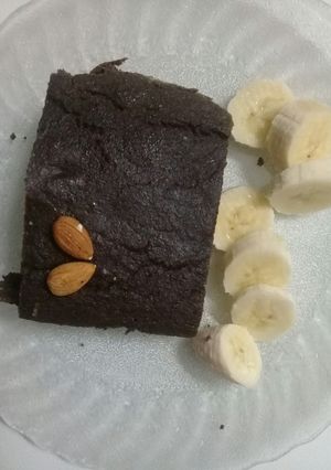 Una foto de Brownie de garbanzo y algarroba🎅