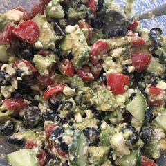 A picture of Feta Avocado Lime Salad.