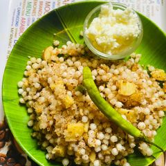 A picture of Sabudana Khichdi.