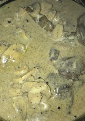 صورة لوصفة شرحات اللحم بالفطر