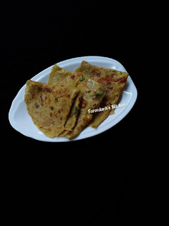 Spicy vegetable crepes ainihin hoton girkin