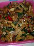Tumis tempe cabe ijoo