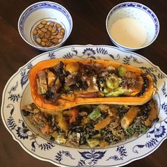 A picture of California Farm Stuffed Butternut Squash Dinner.