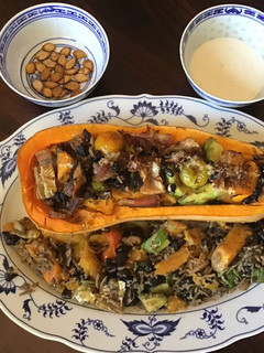 A picture of California Farm Stuffed Butternut Squash Dinner.