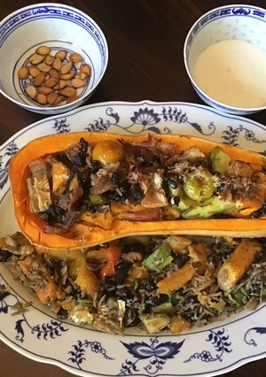 A picture of California Farm Stuffed Butternut Squash Dinner.