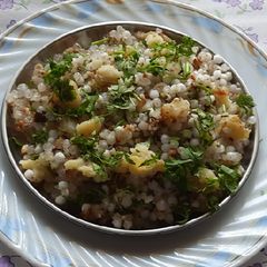 Sabudana khichadi A picture of Sabudana khichadi.
