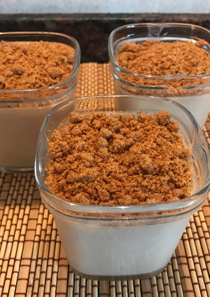 Una foto de Yogures de galletas de spéculoos