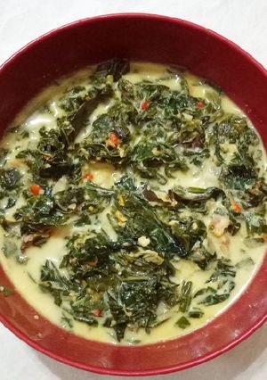 Foto resep Sayur daun singkong santan