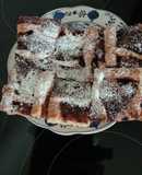 Gitter Kuchen aus Linser Teig